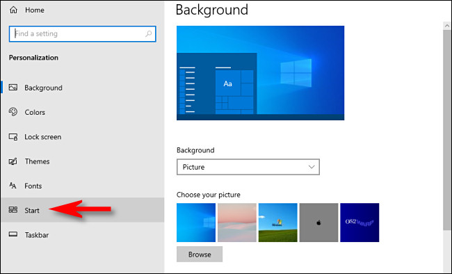 V Nastavení systému Windows 10 klepněte na 