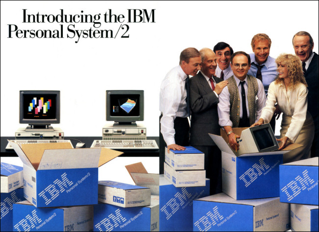 Un anuncio de IBM OS / 2 en una revista.