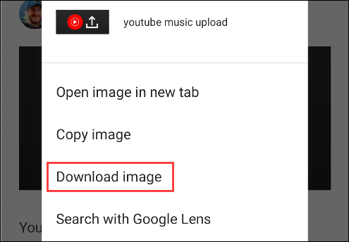 Chrome para Android descargar imagen