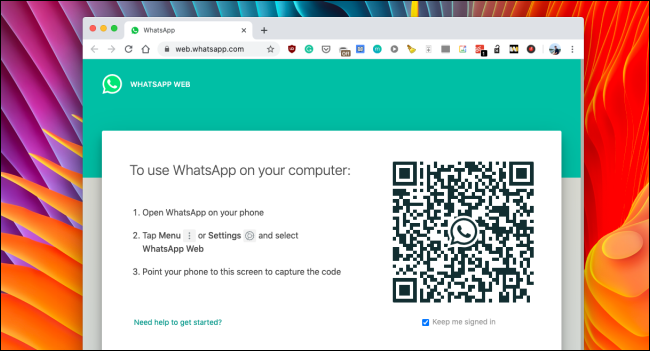 Strona skanowania WhatsApp Web QR Code