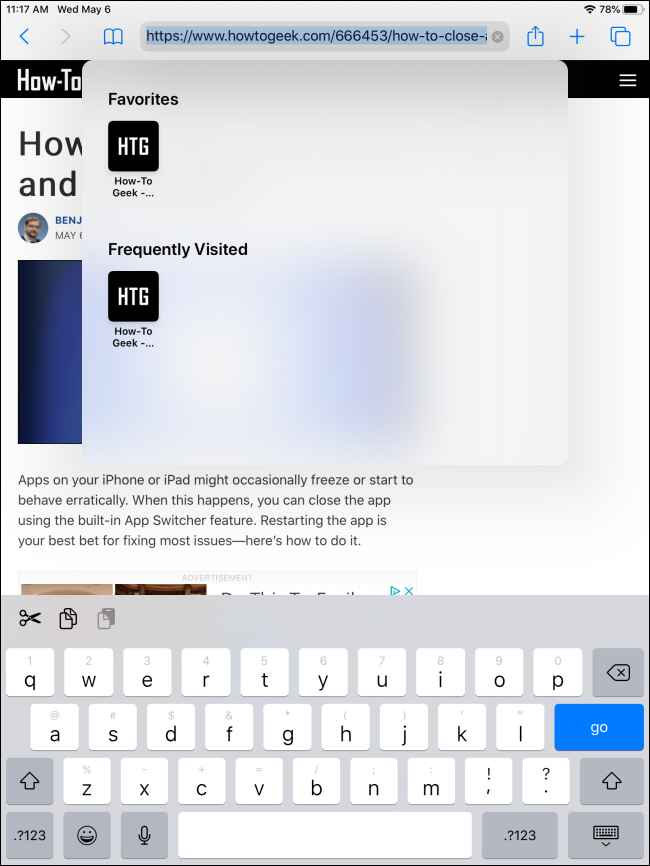 El teclado en pantalla aparecerá en Safari en iPhone y iPad