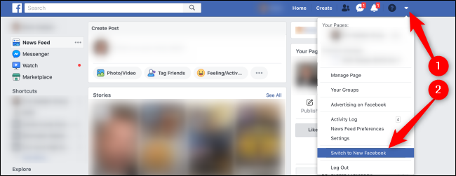 Abilita la nuova interfaccia di Facebook