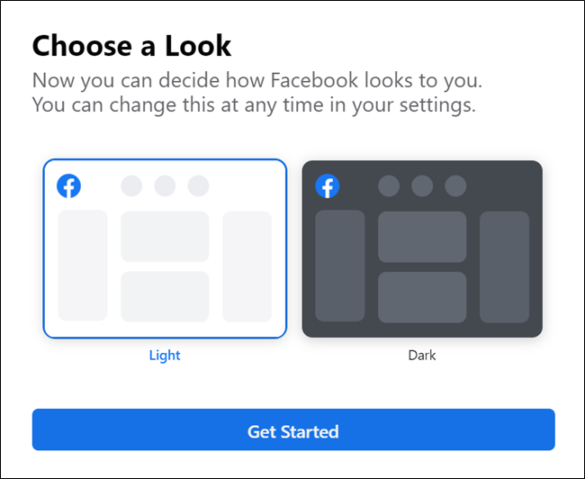 Nueva opción de tema oscuro de Facebook