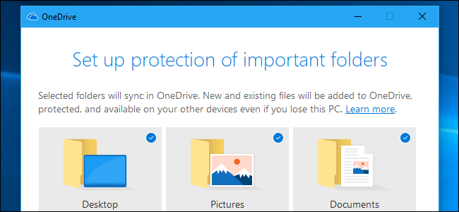 Konfigurowanie ochrony folderów w OneDrive.