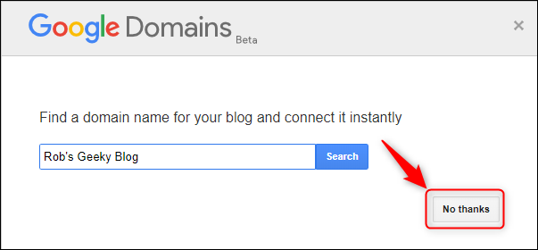 Панель Google Domains з 