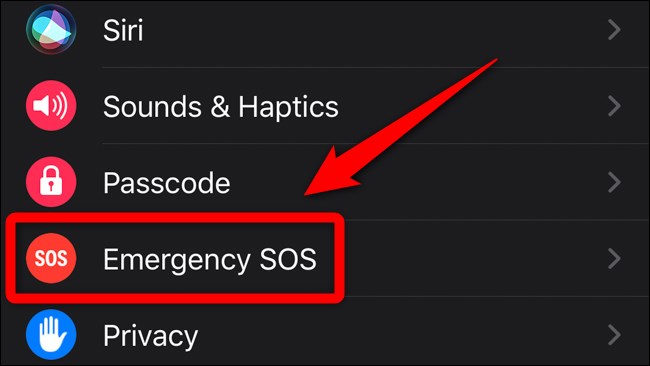 Aplikacja Apple iPhone Watch Wybierz Emergency SOS