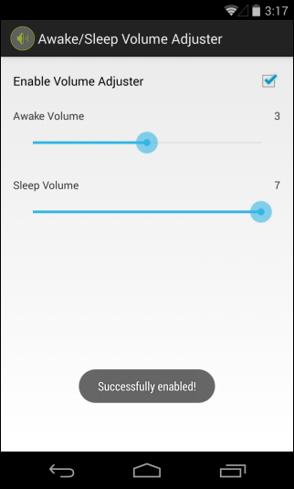 Regolazione del volume del sonno sveglio_On