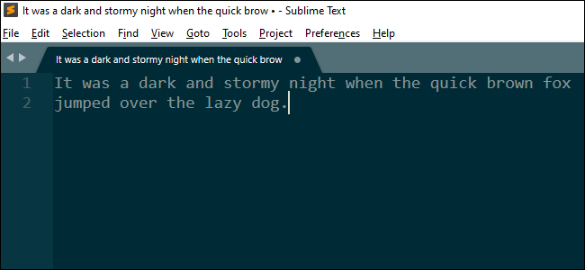 The sublime text editor.