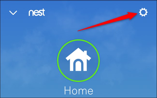 Aplikacja Nest Wybierz Ustawianie biegów