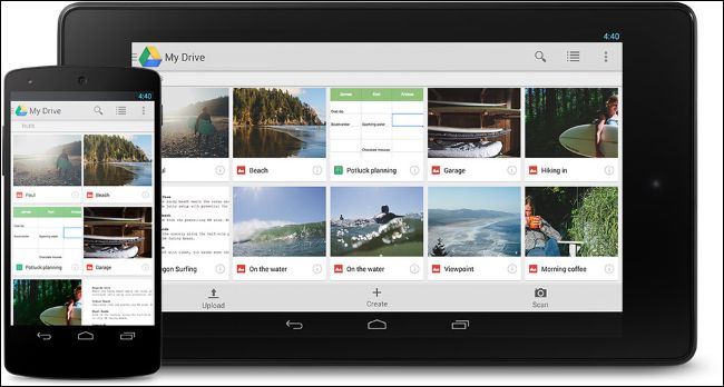 Google Drive en teléfonos y tabletas Android
