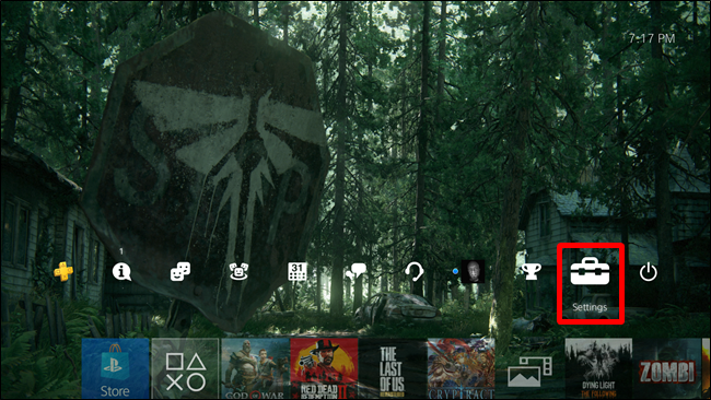 Ekran główny PS4
