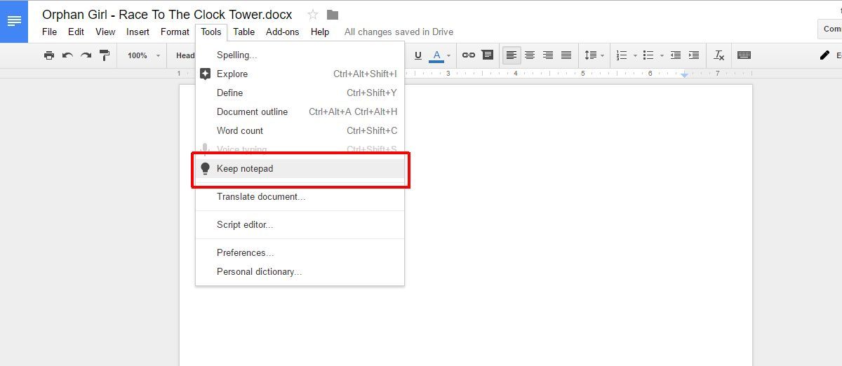 How To Put Notes On Google Docs