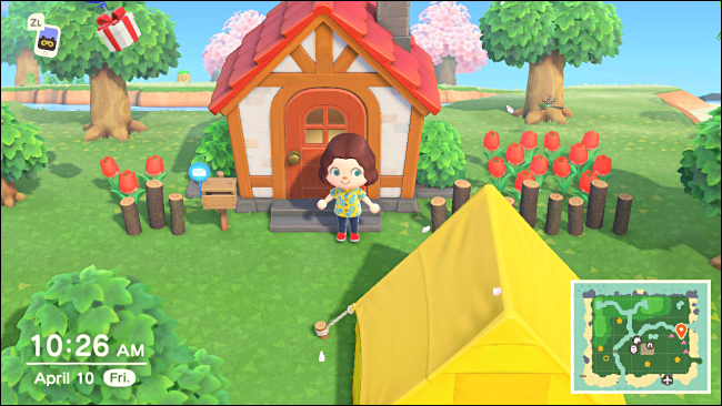 Une tente agaçante dans Animal Crossing: New Horizons