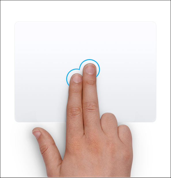 Как сделать щелчок правой кнопкой мыши на трекпаде MacBook или Magic Trackpad