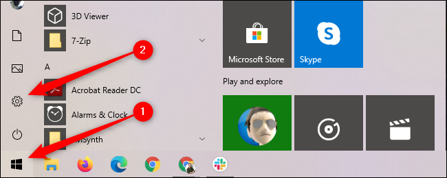 Ustawienia systemu Windows 10