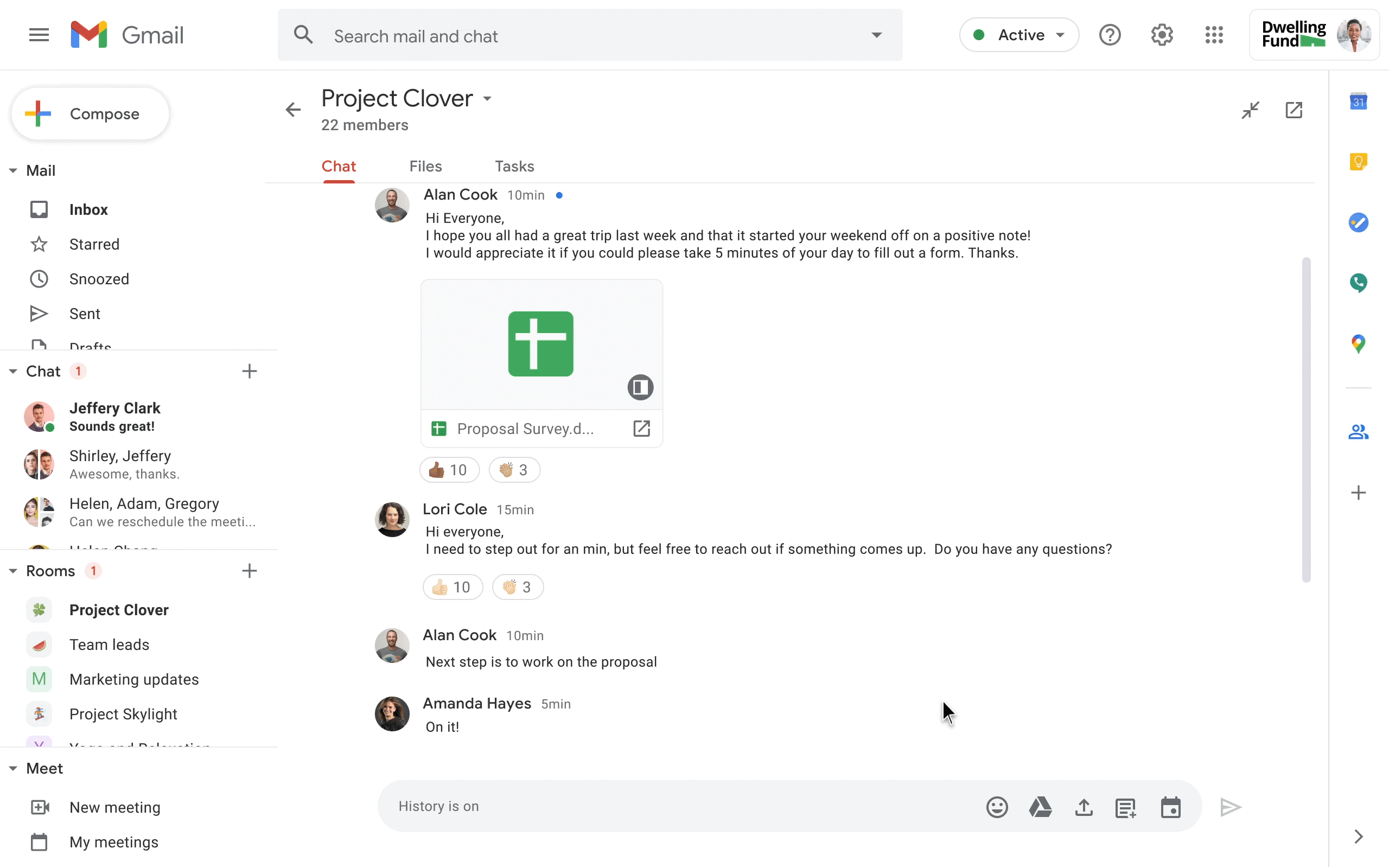 Nouvelle interface de Google Workplace