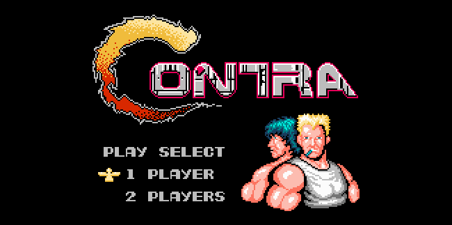 Écran de titre Contra for NES