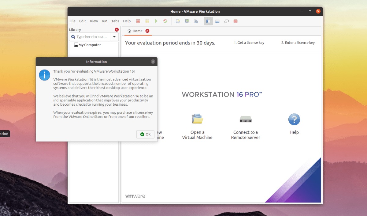 download vmware workstation 16.1