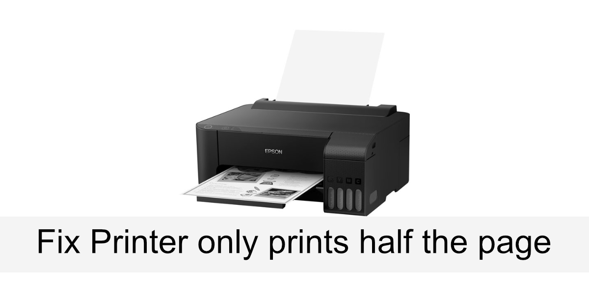 Impresora solo imprime media página