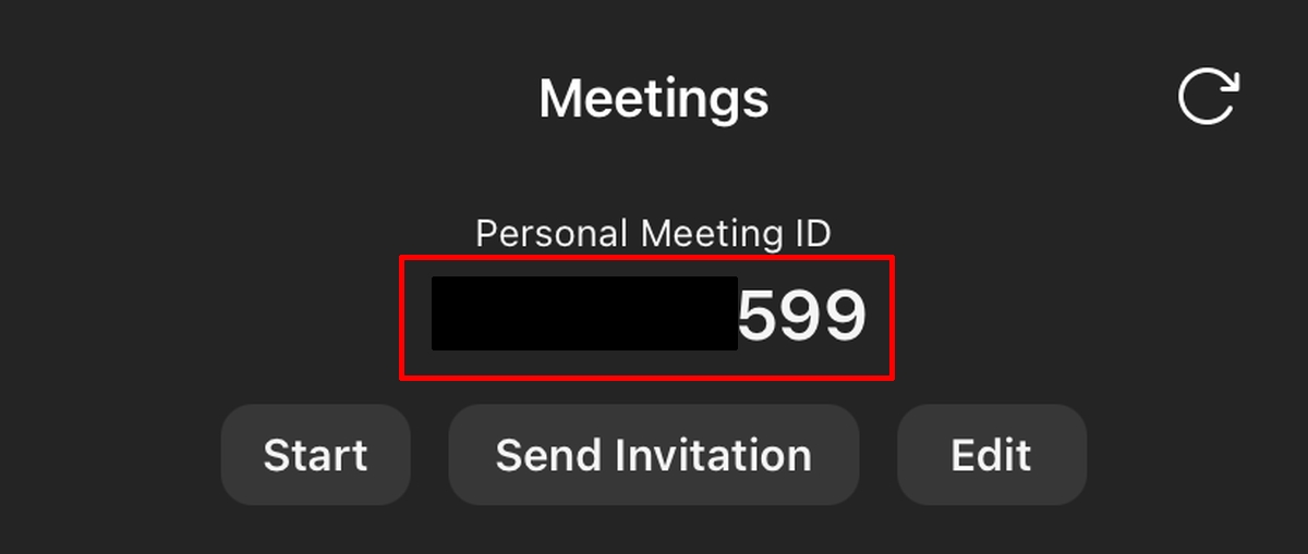 zoom ID de réunion personnel 