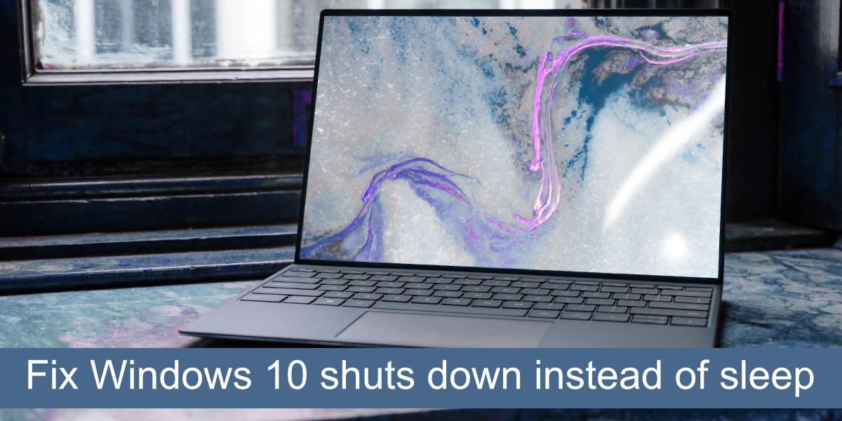 исправить выключение Windows 10 вместо сна