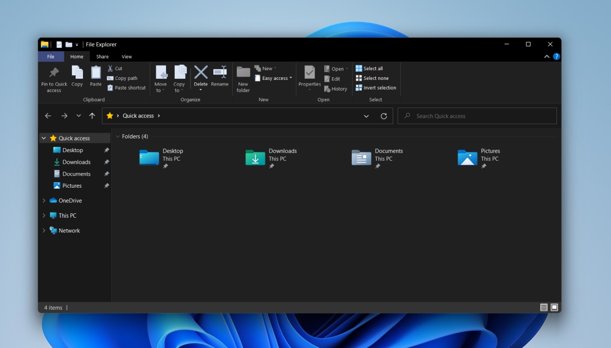   Лентата на Windows 10 File Explorer на Windows 11