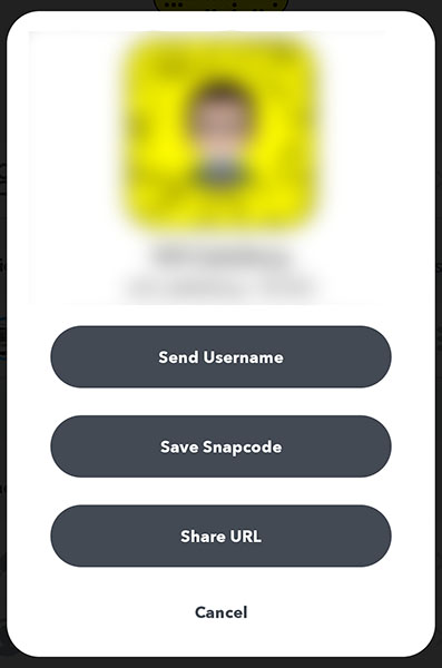 Используйте имена пользователей, чтобы добавлять друзей в Snapchat.