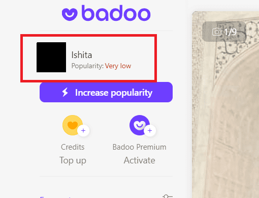 Badoo notification ikone