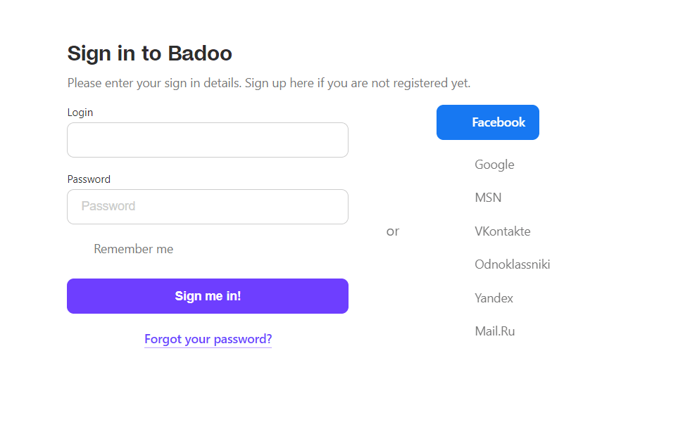 Sign gmail badoo in How to