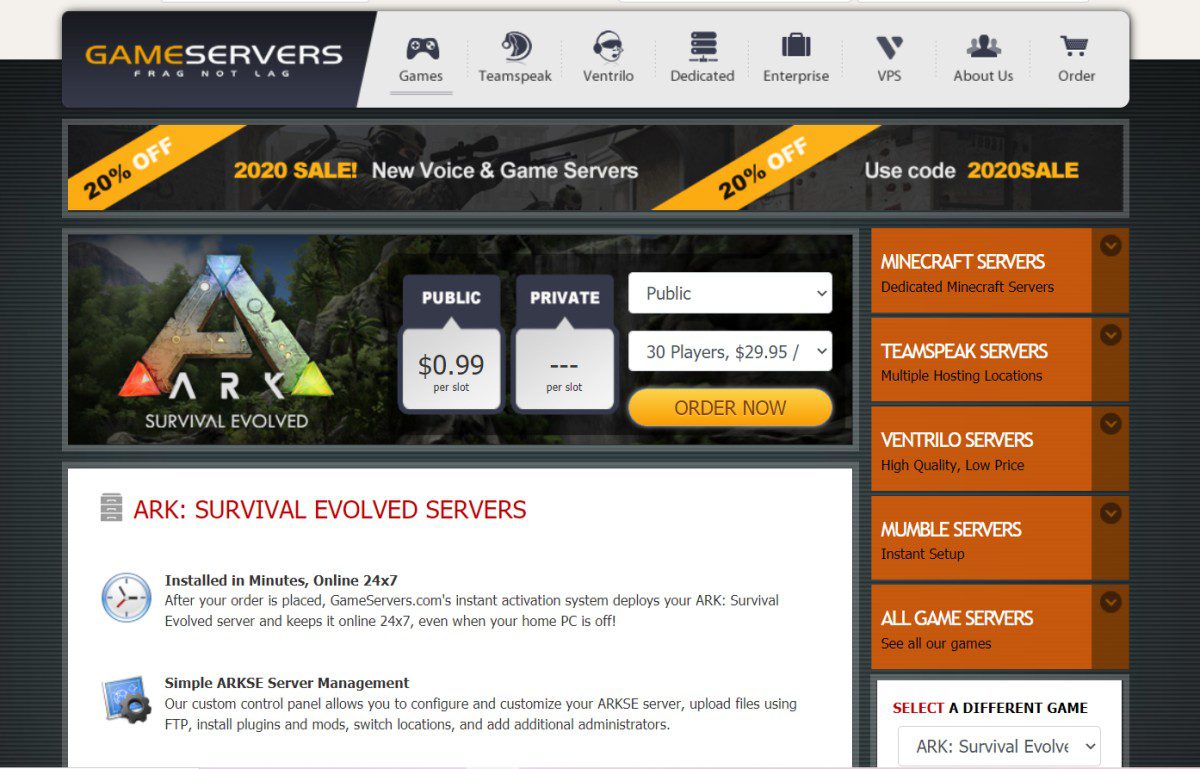 Game Server. Плеер UDT Ark. Games server ru