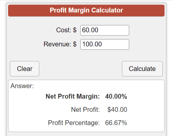 Расчет процентов калькулятор 2023 год. Margin calculate. Net profit margin.
