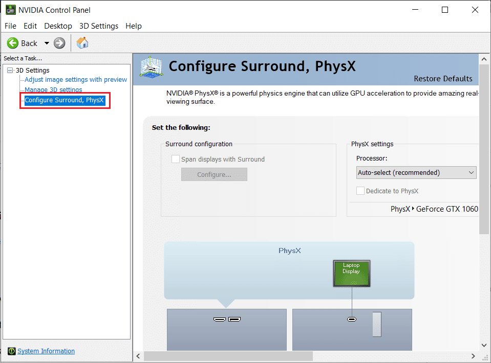 Установка конфигурации PhysX — что выбрать для игр?