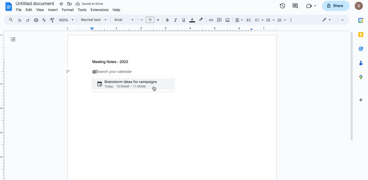 Come creare rapidamente note di riunione in Google Docs