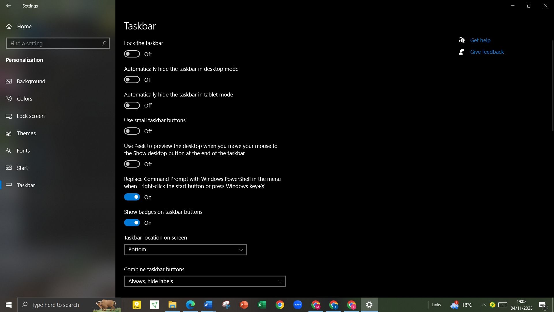 Come centrare le icone della barra delle applicazioni in Windows 10
